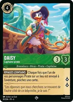 Lorcana - Daisy - Capitaine pirate - MINT/NMINT - FR - FOIL - Image 1