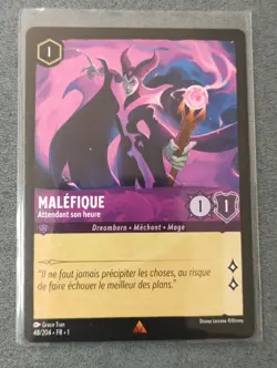 Carte LORCANA FR - Chapitre 1 48/204 Malefique - Rare non Foil Neuf - Image 1