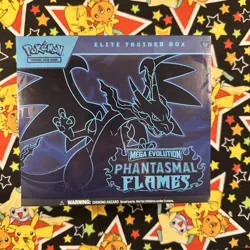 Pokemon TCG: Mega Evolution Phantasmal Flames Elite Trainer Sealed Box ETB - Image 1