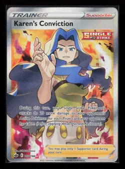 Karen's Conviction (Full Art) 193/198 SWSH06: Chilling Reign Pokemon Card - Image 1