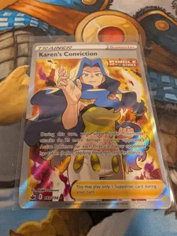 Karen's Conviction (Full Art) 193/198 Pokemon SWSH06: Chilling Reign Ultra Rare - Image 1