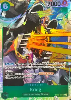 • Krieg • OP03-025 SR Pillars of Strength Holo Foil One Piece TCG NM - Image 1