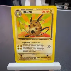 Pokemon Cards: Fossil Rare: Raichu 29/62 TCG 1999 WOTC Vintage - Image 1