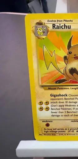 Pokemon Cards: Fossil Rare: Raichu 29/62 TCG 1999 WOTC Vintage - Image 2
