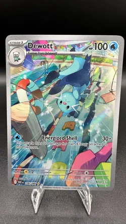 Pokemon Dewott 106/086 White Flare Illustration Rare IR Holo TCG Card - Image 1
