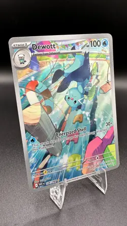 Pokemon Dewott 106/086 White Flare Illustration Rare IR Holo TCG Card - Image 2