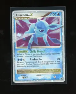 2008 Pokemon Diamond & Pearl Majestic Dawn 98/100 Glaceon LV.X Holo Foil Rare - Image 1