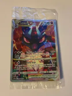 SEALED Pokemon Lucario VSTAR SWSH291 Crown Zenith ETB Holo Black Star Promo NM - Image 1