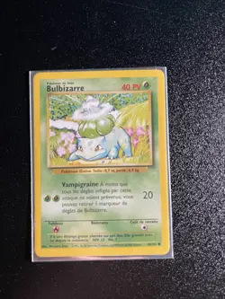 1999 Pokemon Base Set French Card Bulbizarre (Bulbasaur) 44/102 NM - Image 1