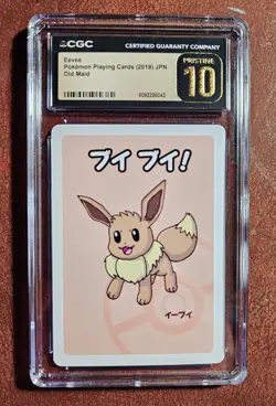 2019 Pokemon Japanese Playing Cards Old Maid Eevee CGC 10 PRISTINE - Image 1