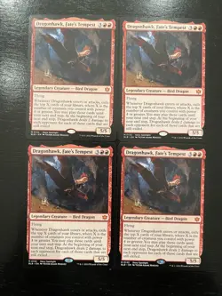 Dragonhawk, Fate’s Tempest X4X NM/M Bloomburrow BLB Magic MTG - Image 1