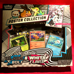 Pokemon Scarlet & Violet Black Bolt & White Flare Poster Collection NEW! SEALED! - Image 1