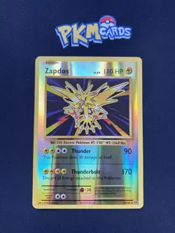 Pokemon TCG Zapdos Evolutions 42/108 Reverse Holo Rare LP. - Image 1