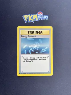 Pokemon TCG Energy Removal Base Set 92/102 Regular ( 4th Print ) MP. - Image 1