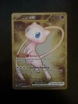 Pokemon Mew EX Metal Gold NM 205/165 Scarlet & Violet 151 Promo Card - Image 1