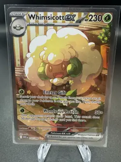 Pokemon WHIMSICOTT EX 165/086 - White Flare SPECIAL ILLUSTRATION RARE - MINT - Image 1