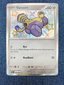 Pokemon TCG Varoom Scarlet & Violet: Paldean Fates 192/091 Holo Shiny Rare - Image 1