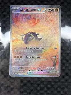 Pokemon TCG Scarlet & Violet Great Tusk EX 246/198 Special Illustration Rare - Image 1