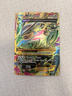 M Rayquaza EX (Shiny Full Art) 98/98 XY - Ancient Origin Holo ULTRA RARE POKEMON - Image 2