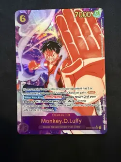 One Piece Monkey D Luffy Alt Art EB02-061 SEC Anime 25th Collection - Image 5
