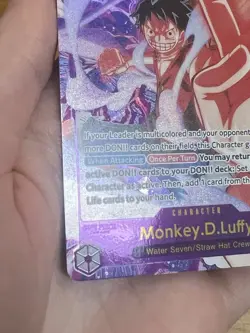 ONE PIECE Monkey D Luffy Alt Art EB02-061 SEC Anime 25th Collection English - Image 5