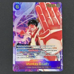 ONE PIECE Monkey D Luffy (Alt Art) EB02-061 SEC Anime 25th Collection English - Image 1