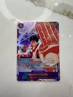 ONE PIECE Monkey D Luffy Alt Art EB02-061 SEC Anime 25th Collection English - Image 1