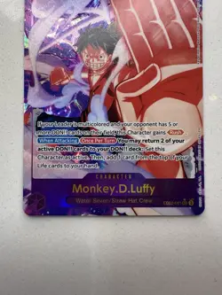 ONE PIECE Monkey D Luffy Alt Art EB02-061 SEC Anime 25th Collection English - Image 3