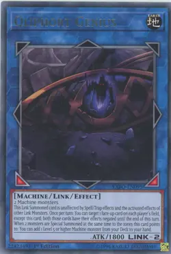 Yugioh Qliphort Genius EXFO-EN095 1st Edition Rare NM - Image 1