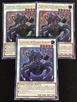 Yugioh Tsuchigumo the Posionous Mayakashi HISU-EN033 1st Secret x3 (NM) - Image 1