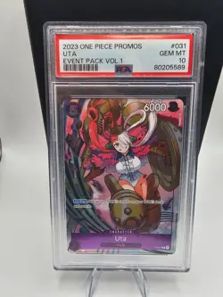 Uta (Event Pack Vol. 1) P-031 One Piece Promotion Cards Foil PSA 10 - Image 1