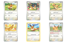 Eevee Card Lot 6 Pokemon Cards Collection Set TCG NM - Image 1