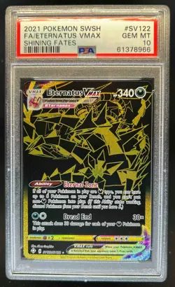 2021 Pokemon SWSH Shining Fates Eternatus VMAX Shiny Vault #SV122/SV122 PSA 10 - Image 1