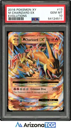 Pokemon 2016 M Charizard EX 13/108 XY Evolutions GEM MINT PSA 10 - Image 1