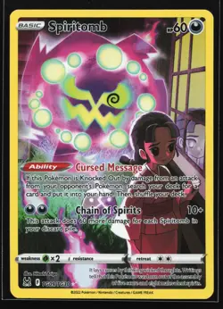 Spiritomb TG09/TG30 SWSH11: Lost Origin Trainer Gallery Ultra Rare Pokemon Card - Image 1