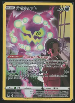 Pokemon Spiritomb Ultra Rare SWSH11: Lost Origin Trainer Gallery TG09/TG30 NM - Image 1