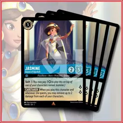 Disney Lorcana TCG: JASMINE - QUEEN OF AGRABAH x4 | Rare *IN STOCK* - Image 1