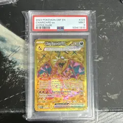 Pokemon Charizard ex 228/197 SV03 Obsidian Flames Hyper Rare Holo PSA 9 2023 EN - Image 1