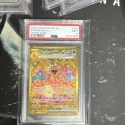 Pokemon Charizard ex 228/197 SV03 Obsidian Flames Hyper Rare Holo PSA 9 2023 EN - Image 1