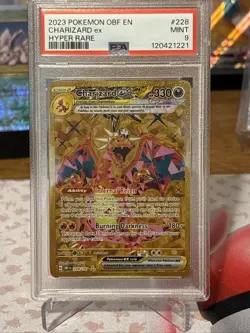 Pokemon 2023 SV Obsidian Flames Charizard EX #228/197 PSA 9 💎 Hyper Rare - Image 1