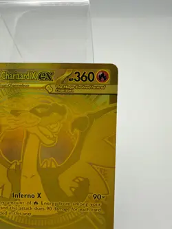 Pokemon TCG Mega Charizard X ex 130/094 Phantasmal Flames Hyper Rare Gold NM - Image 4