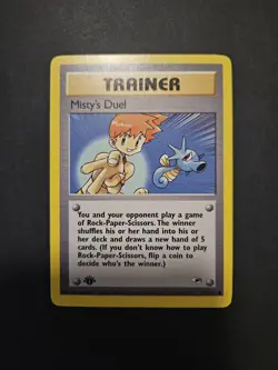 Pokemon TCG Misty's Duel Gym Heroes 123/132 Regular 1st Edition (LP) - Image 1