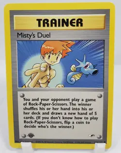 1st Edition Misty’s Duel 123/132 Gym Heroes Pokemon NM/M Unplayed Pack Fresh - Image 1