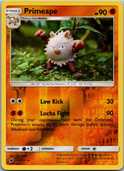 Pokemon - Primeape - 51/111 - Reverse Holo Rare - Crimson Invasion - NM/M - Image 1