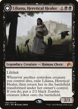 Liliana, Heretical Healer #106 (Damaged) Magic Origins ORI Magic MTG - Image 1