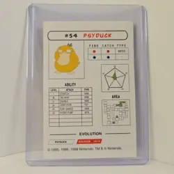 Ultra Rare 1998 Psyduck #54 Nintendo Pokemon Vintage Promo Card Hard To Find - Image 2