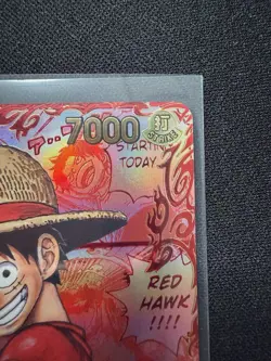 Monkey.D.Luffy (118) (3rd Anniversary) One Piece Card Manga RED Rare English - Image 4