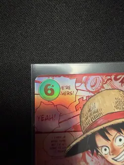 Monkey.D.Luffy (118) (3rd Anniversary) One Piece Card Manga RED Rare English - Image 5