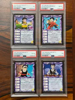 Dragonball Z Ani Mayhem Card Lot 1997 Gohan Lot PSA SLABS Rare Set DBZ - Image 1