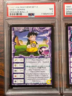 Dragonball Z Ani Mayhem Card Lot 1997 Gohan Lot PSA SLABS Rare Set DBZ - Image 2